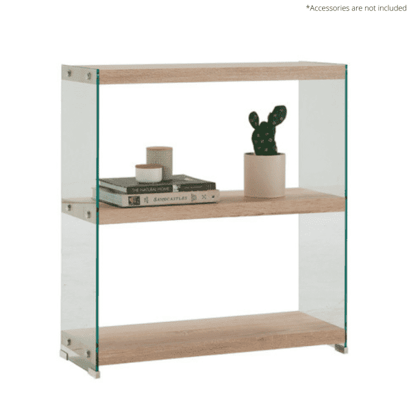 Jessie Glass Bookcase - Low