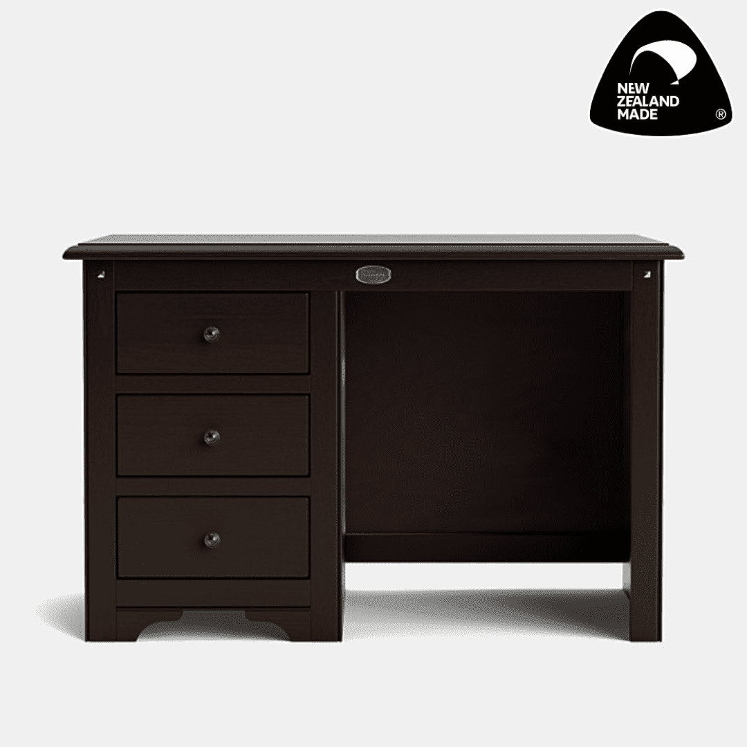 Dark Oak - Villager 3 Drawer Desk