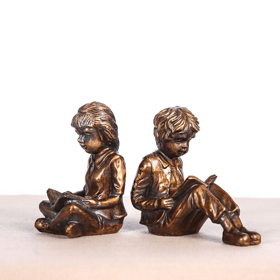 Girl Boy Bookend Home Decor