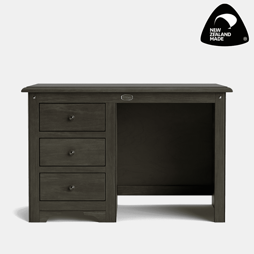 Greywash - Villager 3 Drawer Desk