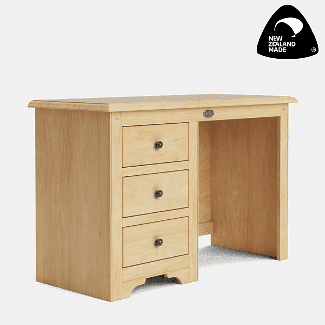 Light Oak - Villager 3 Drawer Desk