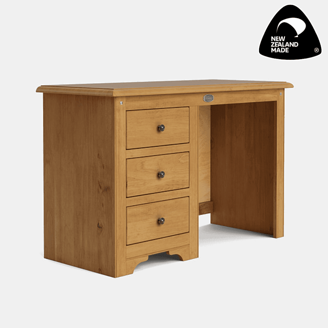 Light Rimu - Villager 3 Drawer Desk