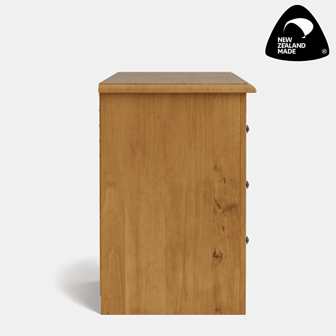 Light Rimu - Villager 3 Drawer Desk