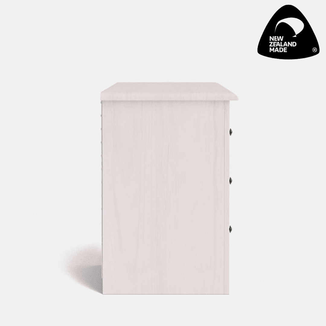 Whitewash - Villager 3 Drawer Desk