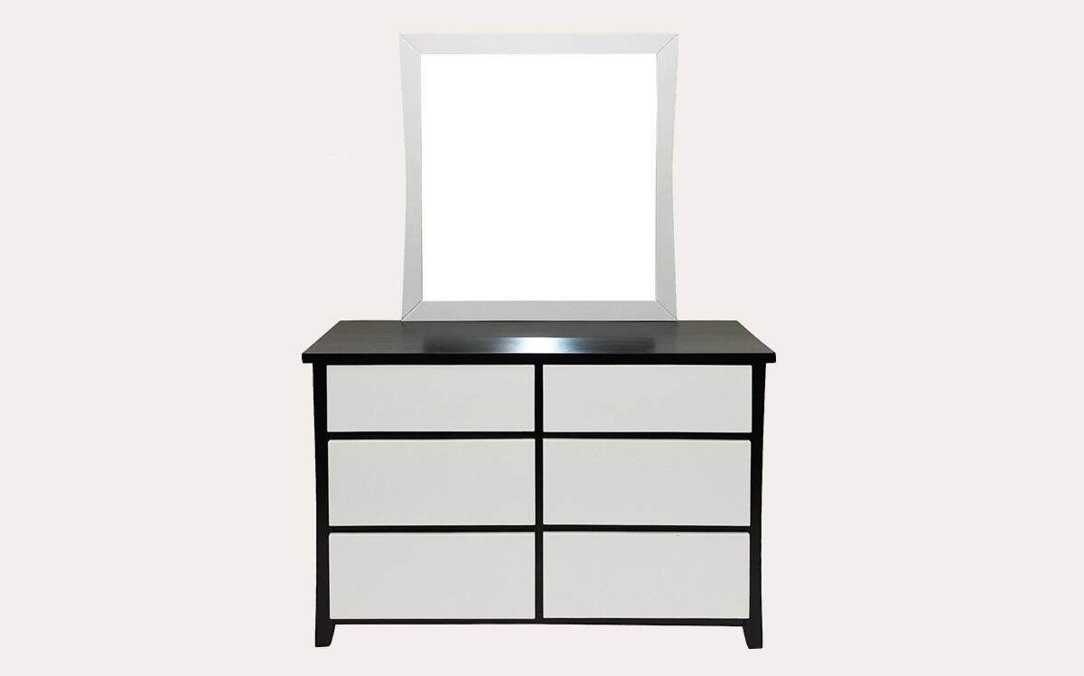 Willowton 6 Drawer Dresser with Mirror