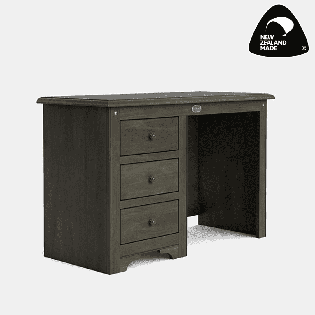 Greywash - Villager 3 Drawer Desk