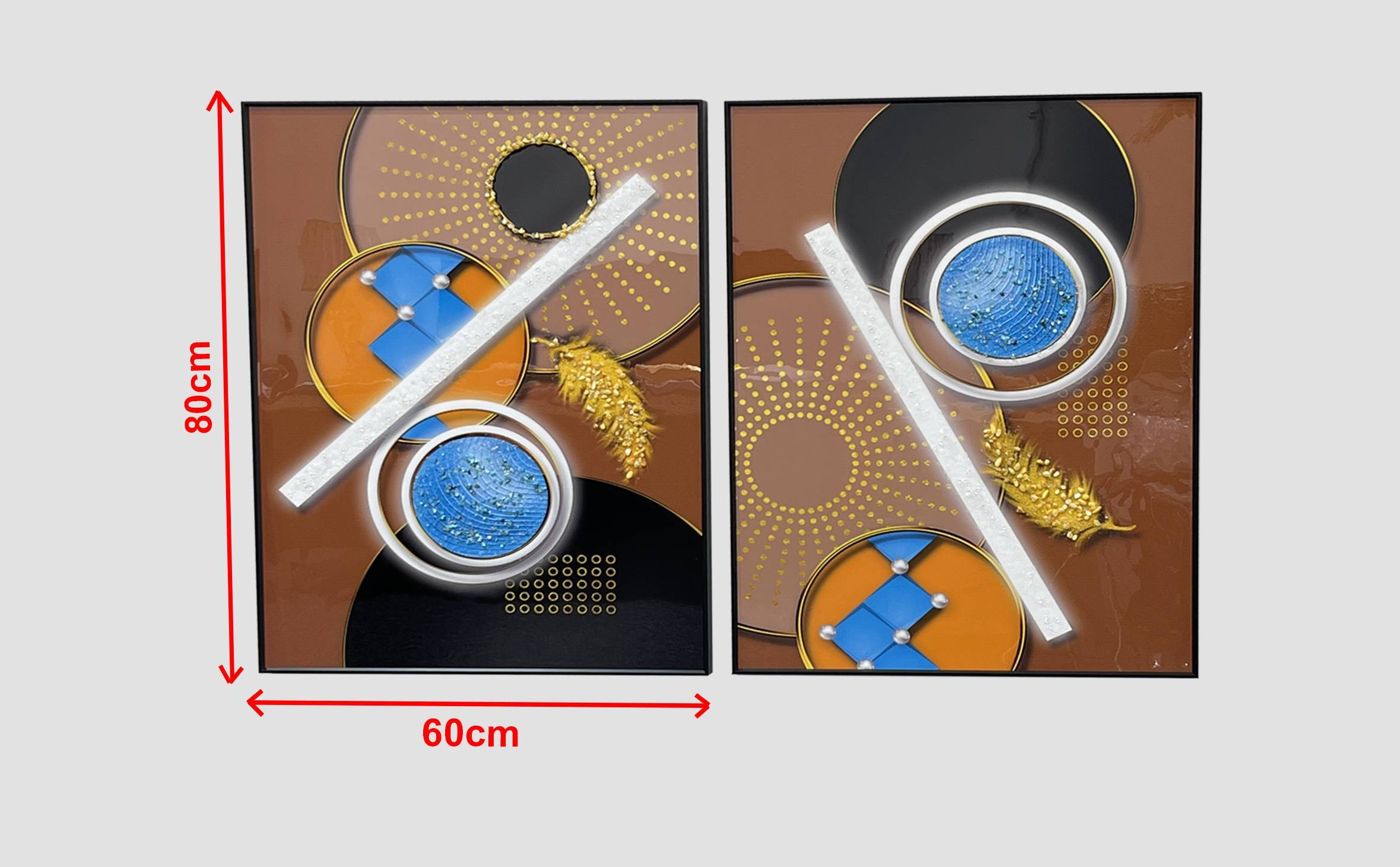 Home Abstract Wall Art - Set of 2 - Image 2