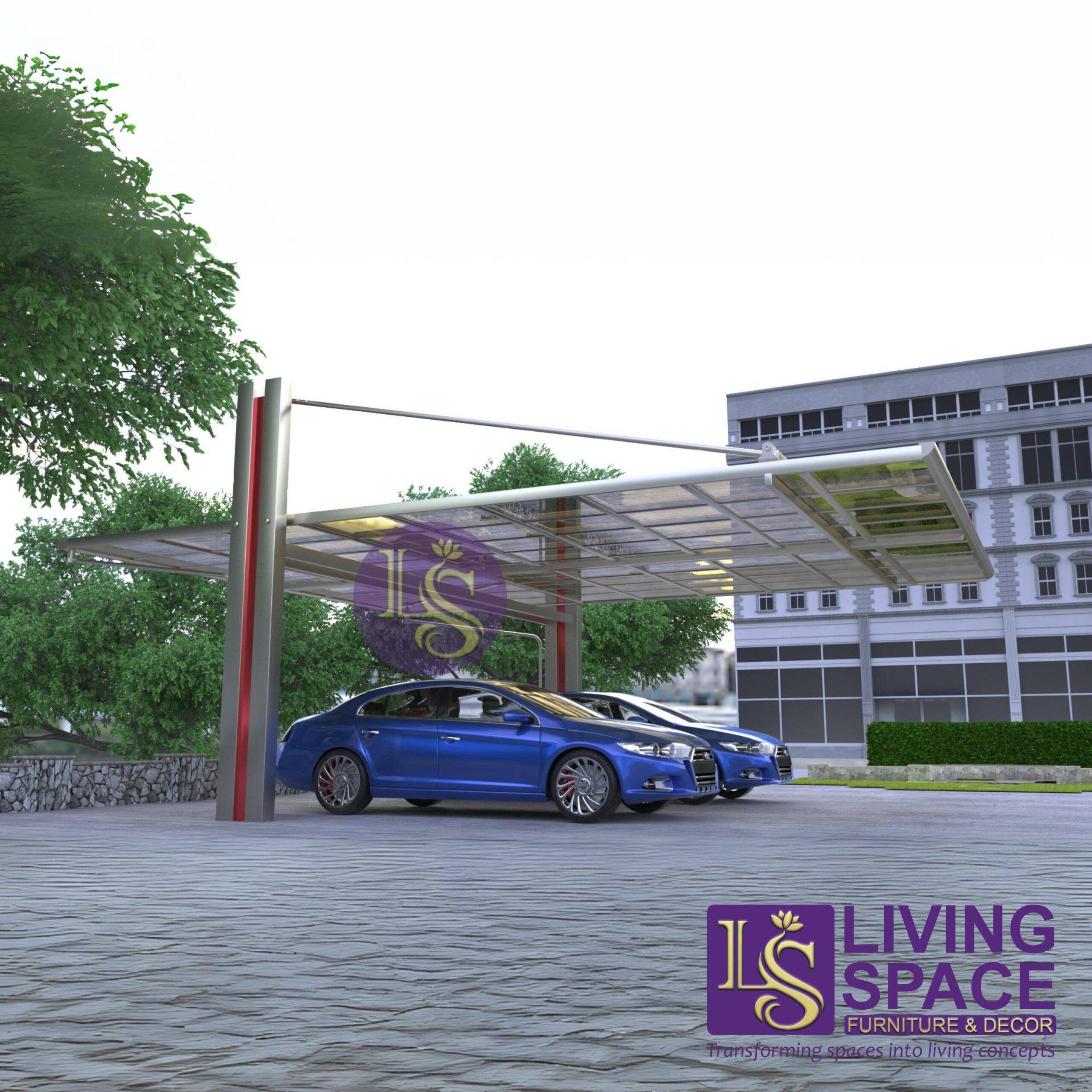 Side-Pull Cantilever Double Carport - Image 2