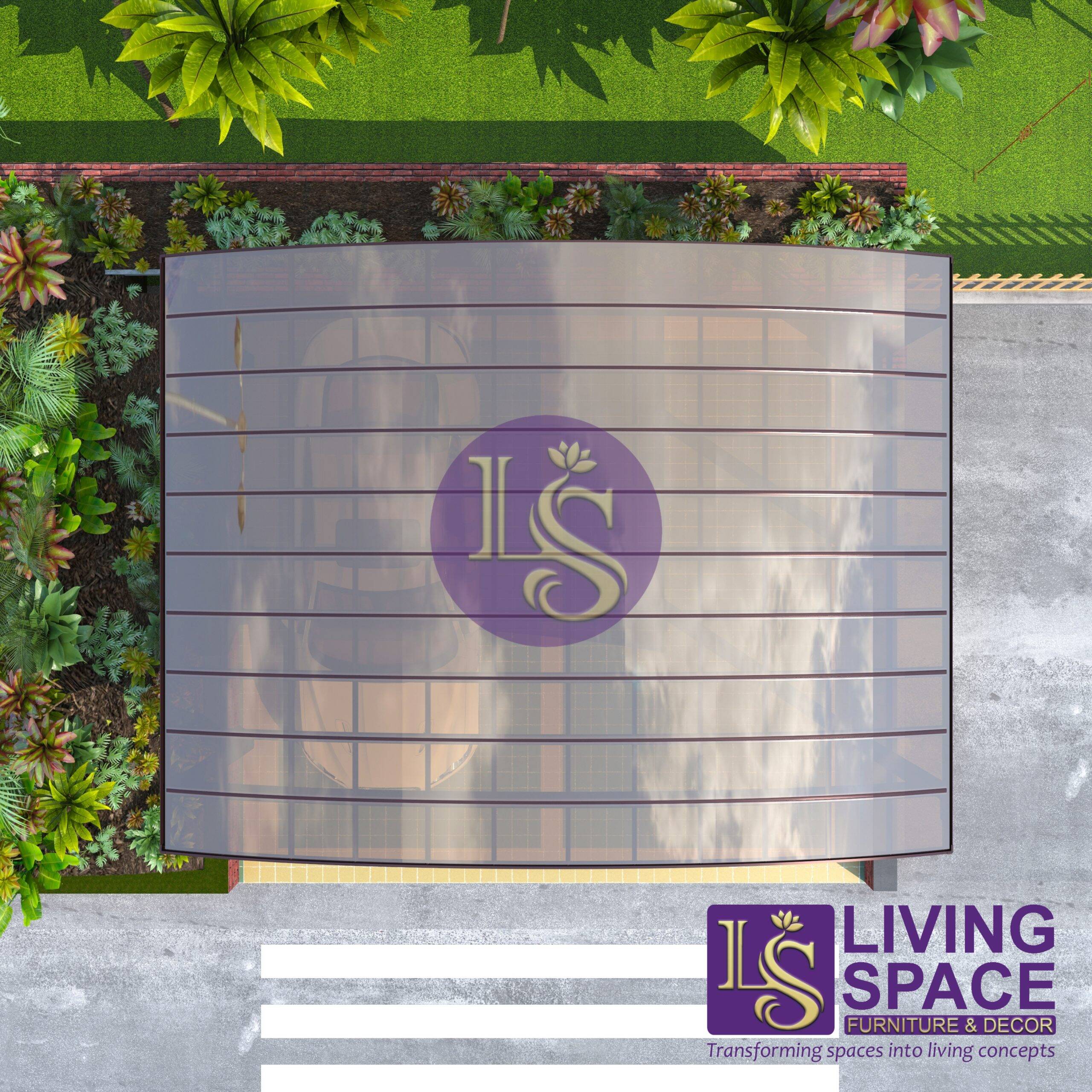 M-Shape Double Carport | Brown - Image 5