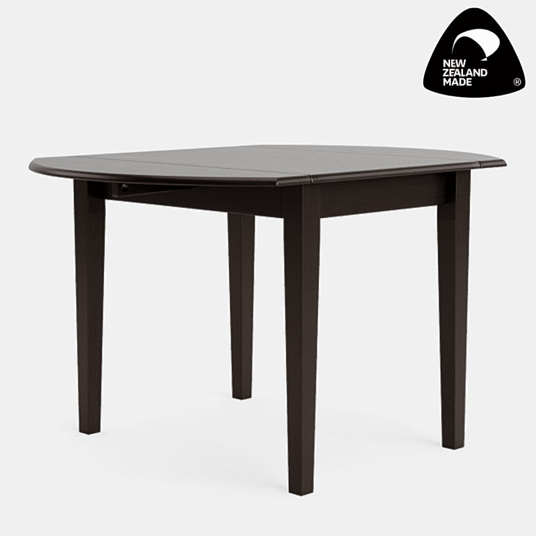 Dark Oak Color Villager Drop Leaf Table - Living Space