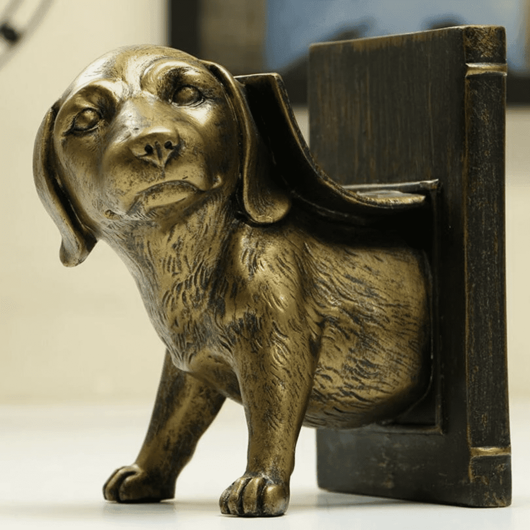 Dog Bookend Home Decor