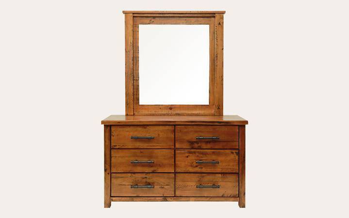 Macclesfield 6 Drawer Dresser with Mirror