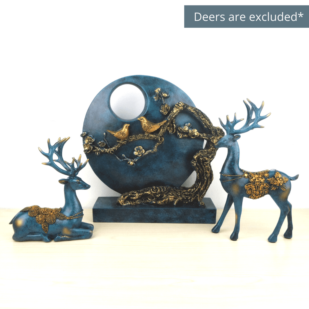 Round Blue Bird Home Decor - Image 3