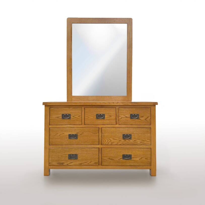 Reliya 7 Drawer Dresser with Mirror