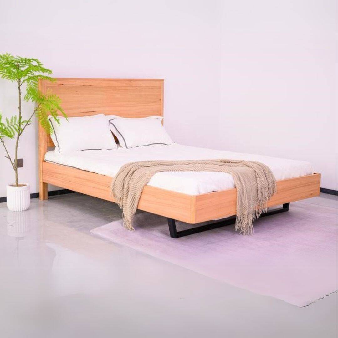 queen wooden bed- modern design