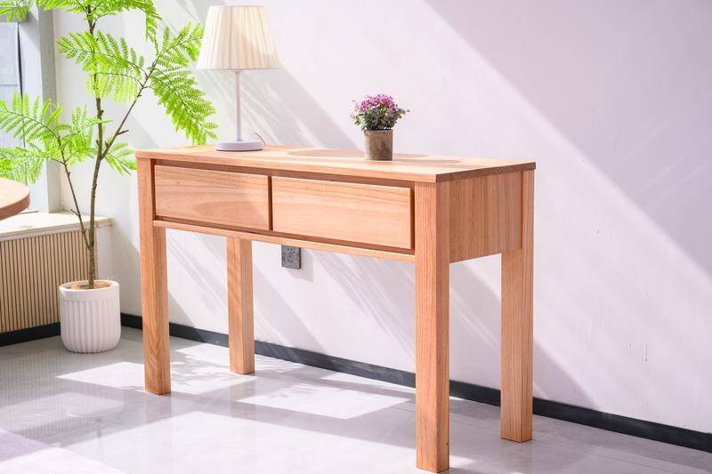 hall table- dylen wooden hall atble with 2 drawers