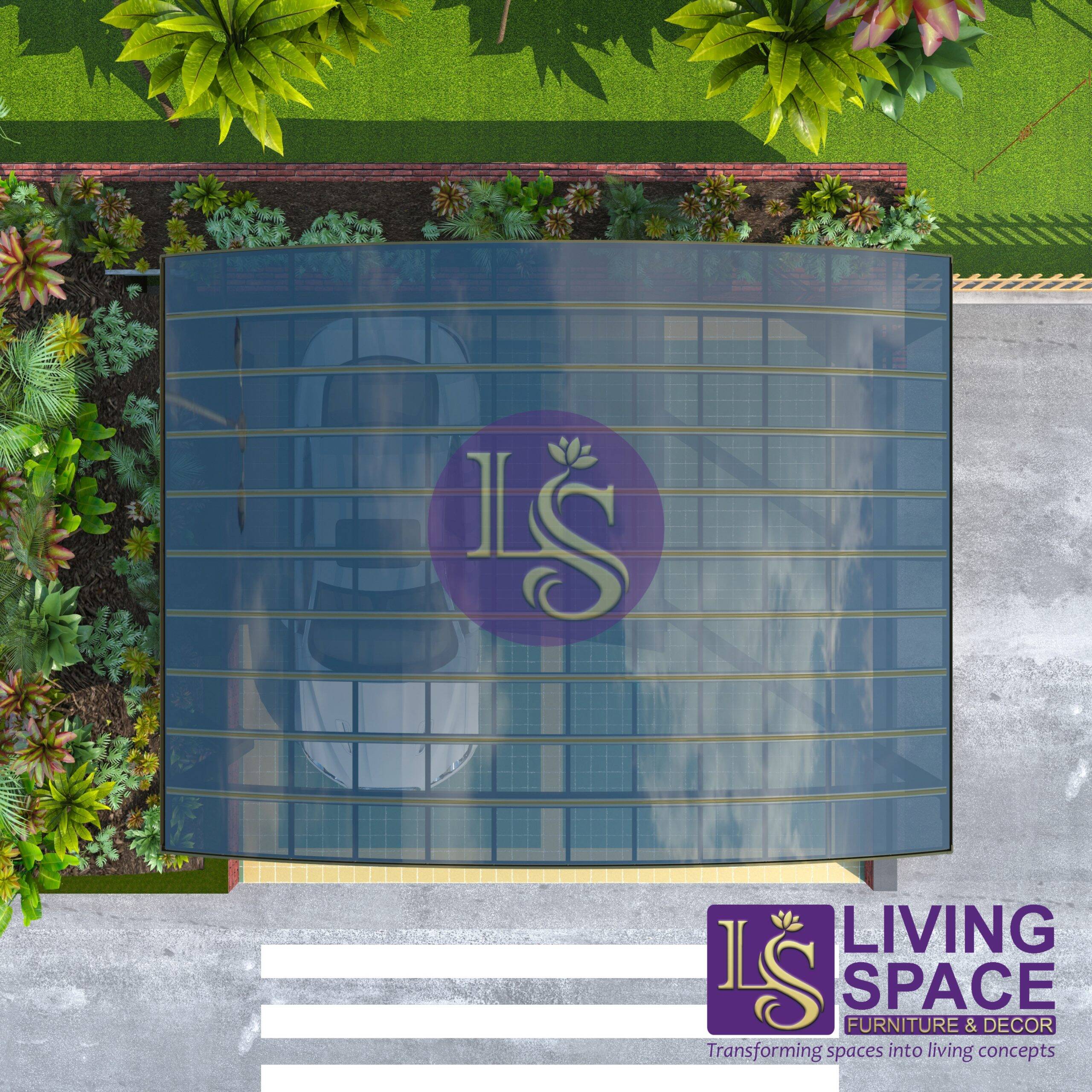 M-Shape Double Carport | Champagne - Image 5