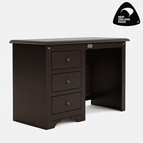 Dark Oak - Villager 3 Drawer Desk