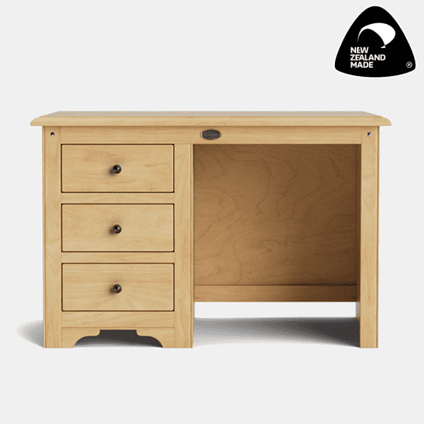 Light Oak - Villager 3 Drawer Desk
