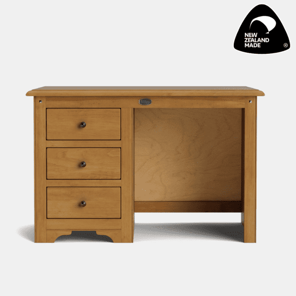 Light Rimu - Villager 3 Drawer Desk