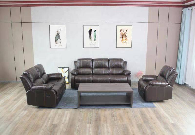 Columbia Recliner Lounge Suite | Brown (3RR+2RR+1R) Display Model - Image 4