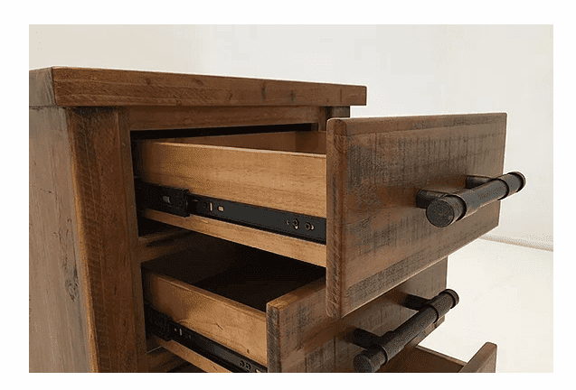 Macclesfield 3 Drawer Bedside Table - Image 3