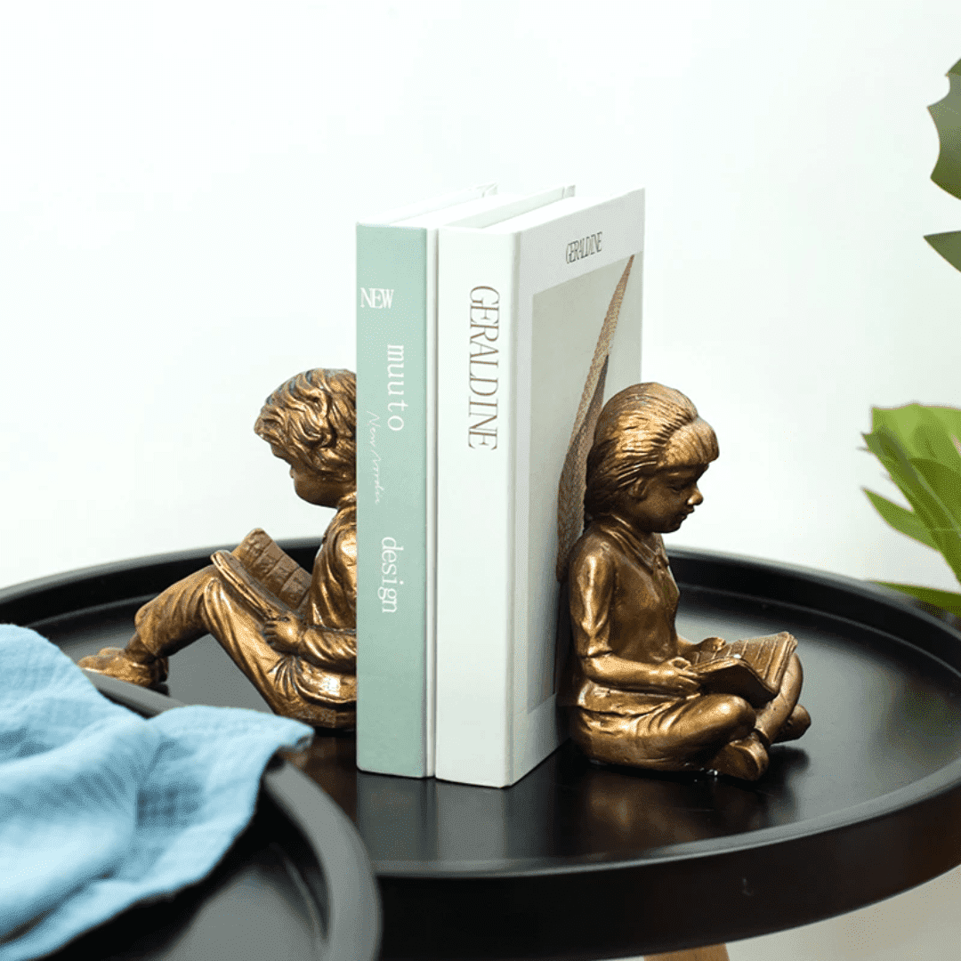 Girl Boy Bookend Home Decor