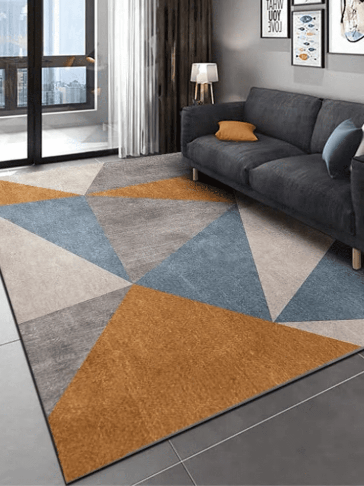 Rug along with a couch in a living room in New Zealand