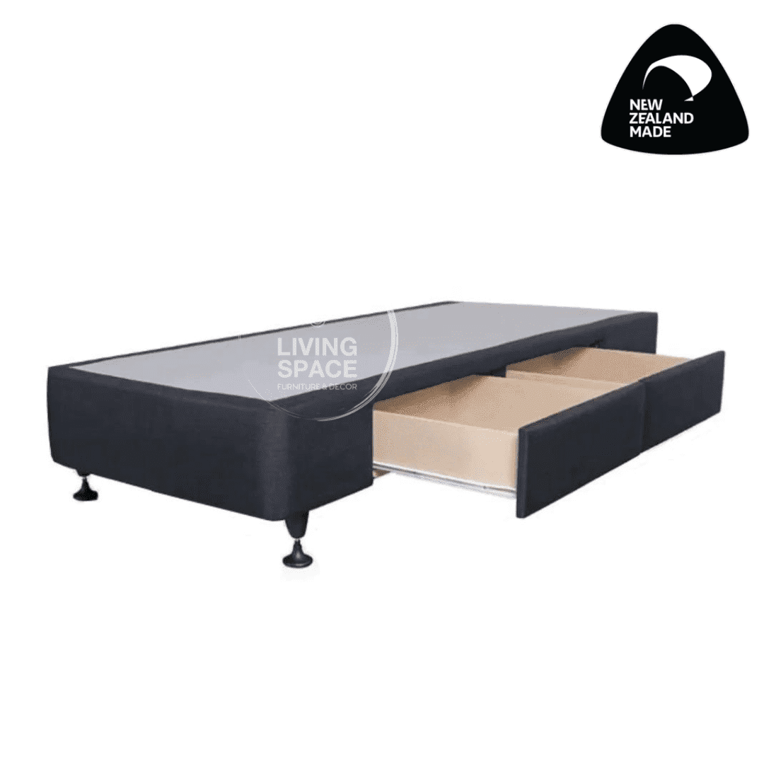 Single Bed Base | NZ Made | 2 Drawers
